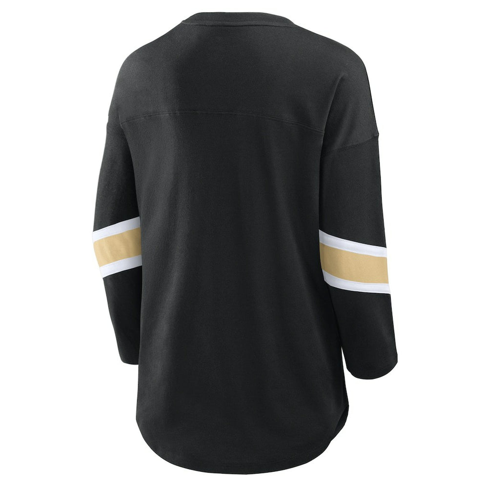 NFL New Orleans Saints Women's Plus Size Redzone 3/4-Sleeve Scoop Neck T-Shirt