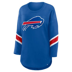 NFL Buffalo Bills Women's Plus Size Redzone 3/4-Sleeve Scoop Neck T-Shirt