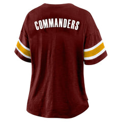 NFL Washington Commanders Women's Plus Size Redzone Notch Neck T-Shirt