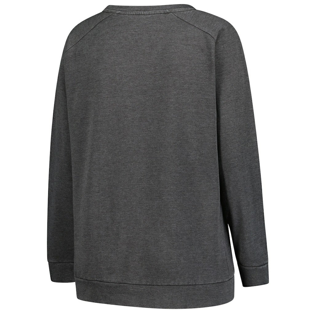 NFL Washington Commanders Profile Women's Plus Size Acid Wash Raglan Sweatshirt