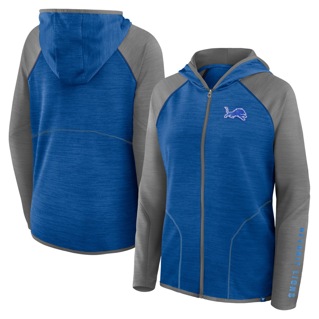 NFL Detroit Lions Women's Plus Size End Around Pass Full-Zip Hoodie