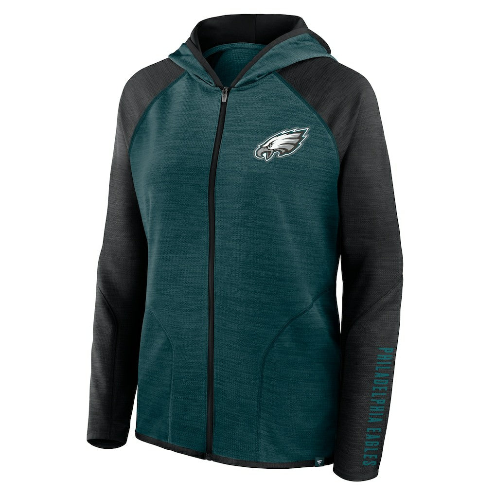 NFL Philadelphia Eagles Women's Plus Size End Around Pass Full-Zip Hoodie