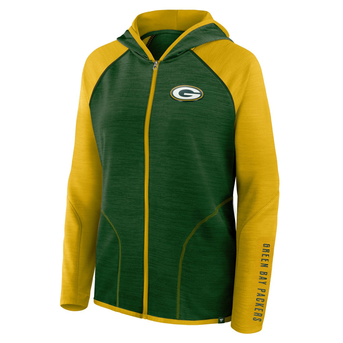 NFL Green Bay Packers Women's Plus Size End Around Pass Full-Zip Hoodie
