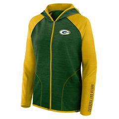 NFL Green Bay Packers Women's Plus Size End Around Pass Full-Zip Hoodie