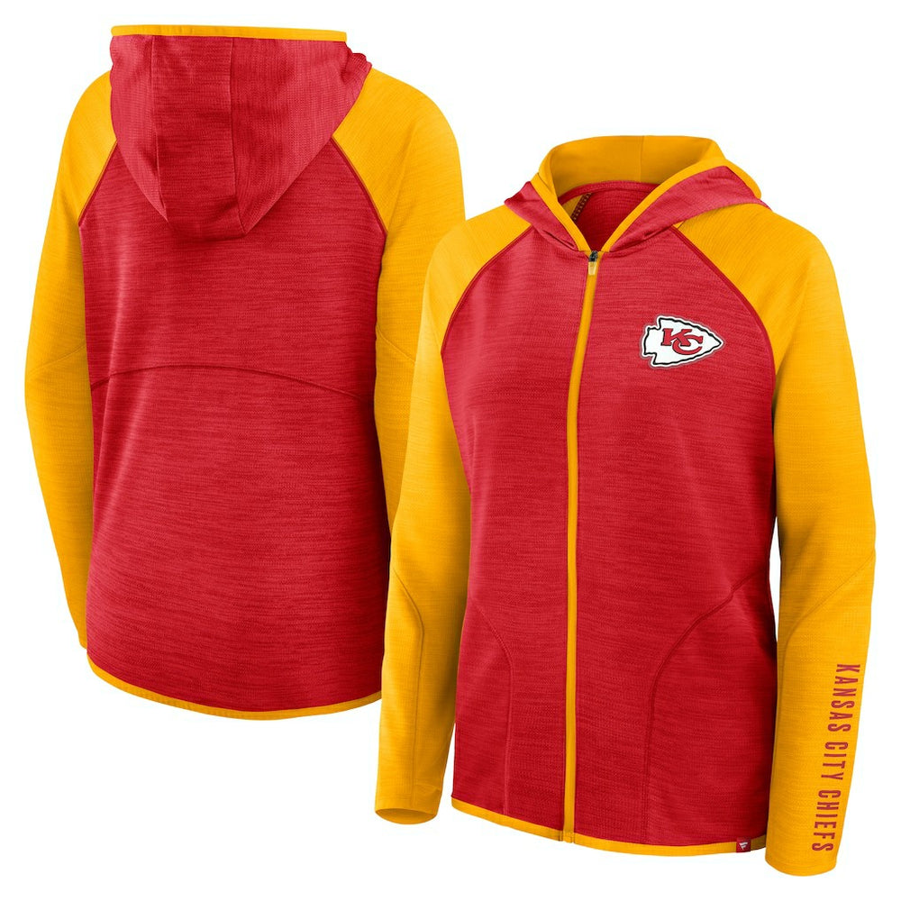 NFL Kansas City Chiefs Women's Plus Size End Around Pass Full-Zip Hoodie