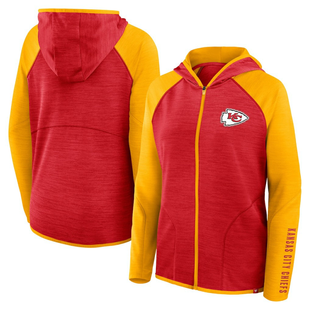 NFL Kansas City Chiefs Women's Plus Size End Around Pass Full-Zip Hoodie