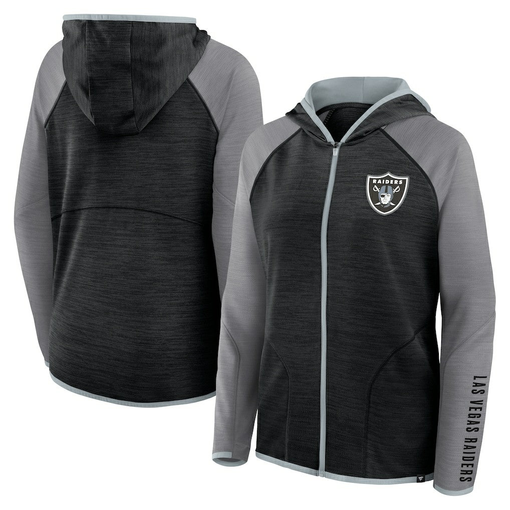 NFL Las Vegas Raiders Women's Plus Size End Around Pass Full-Zip Hoodie
