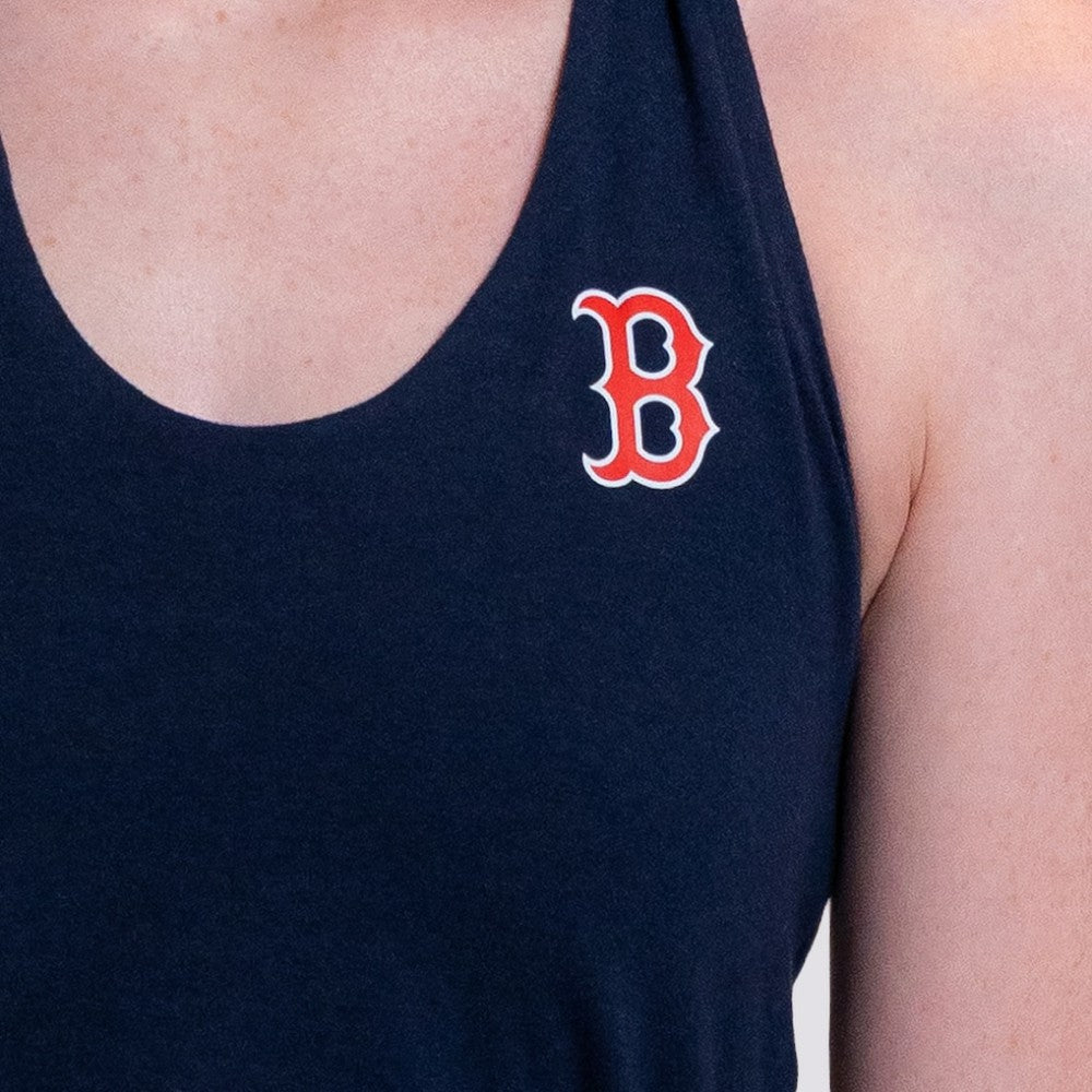 Boston Red Sox Lusso Women's Noelle V-Neck Tank Top - Navy
