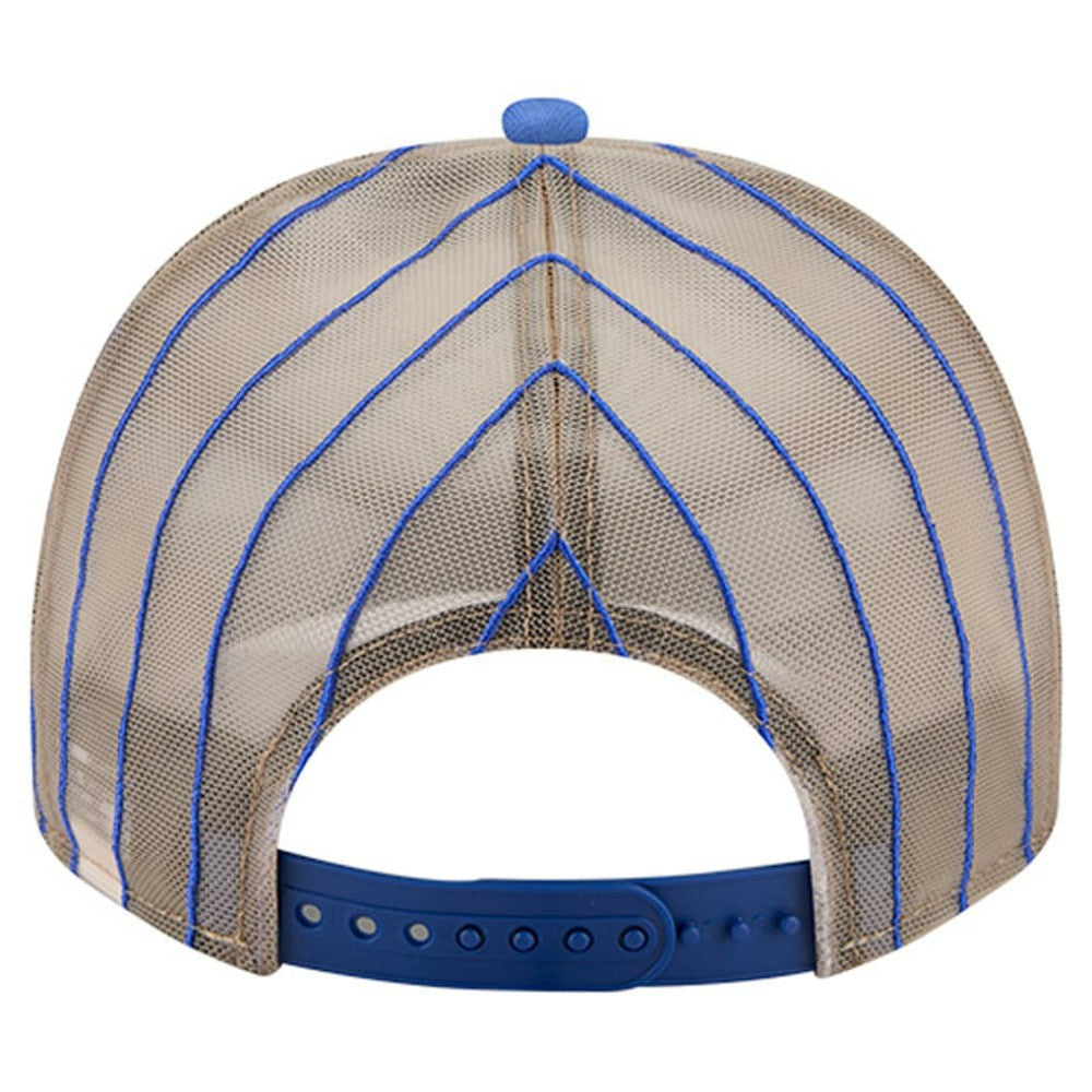 Atlanta Braves Vintage Arched Foam Front 9FIFTY A-Frame Adjustable Trucker Hat - Royal | New Era