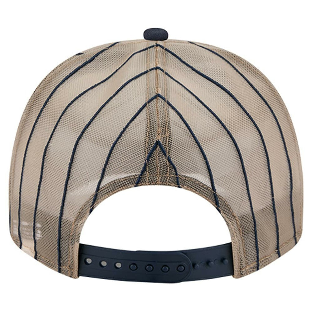 Detroit Tigers Vintage Arched Foam Front 9FIFTY A-Frame Adjustable Trucker Hat - Navy | New Era