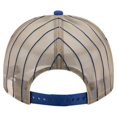 Milwaukee Brewers Vintage Arched Foam Front 9FIFTY A-Frame Adjustable Trucker Hat - Royal | New Era