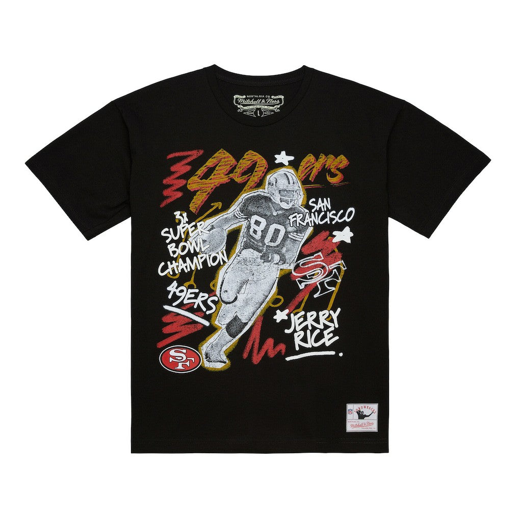 NFL San Francisco 49ers Jerry Rice  Chalked Up Player Graphic T-Shirt
