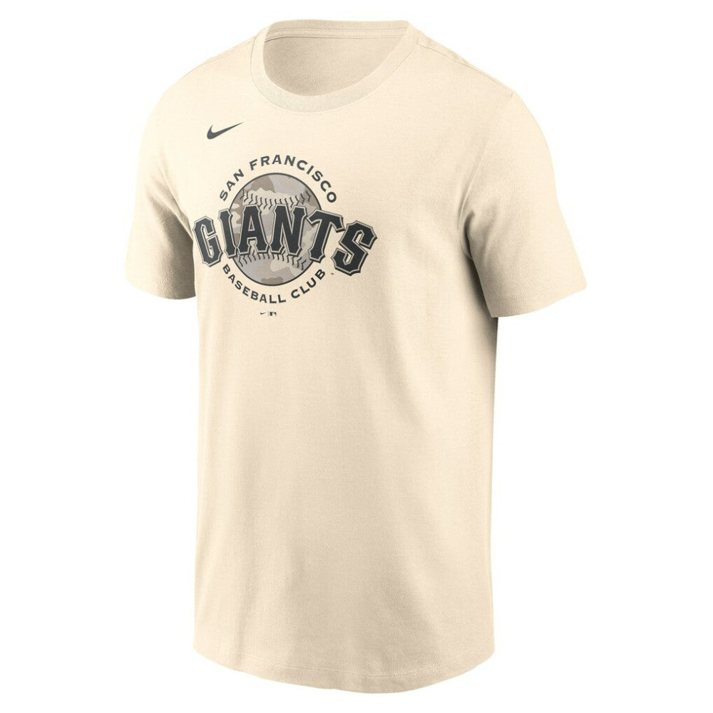 San Francisco Giants Camo Logo T-Shirt - Cream | Nike