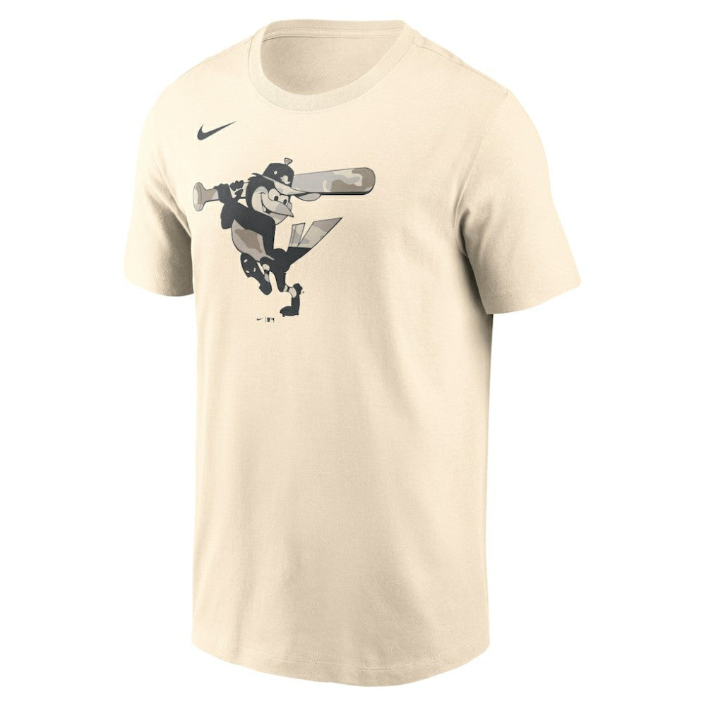 Baltimore Orioles Camo Logo T-Shirt - Cream | Nike