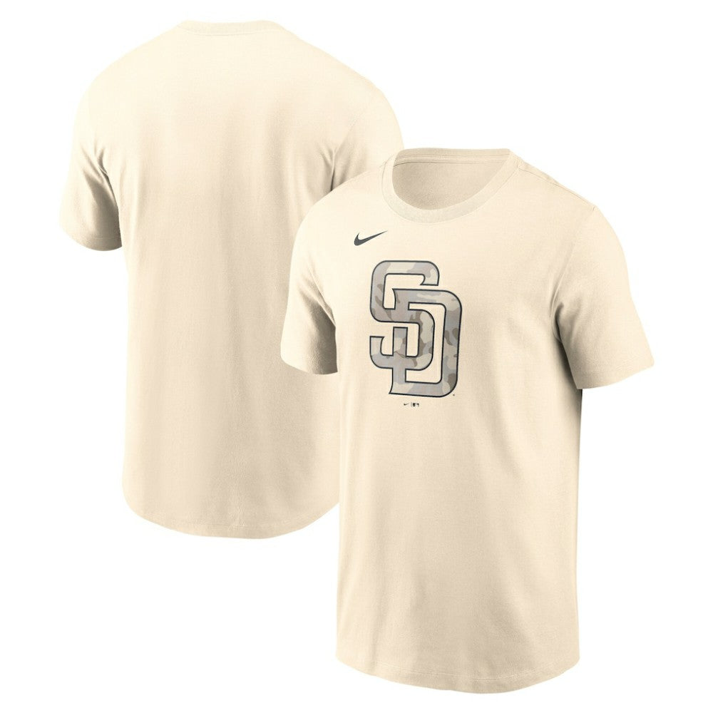 San Diego Padres Camo Logo T-Shirt - Cream | Nike