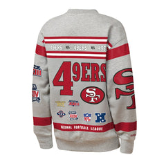 NFL San Francisco 49ers Youth Throwback All-Over Print Fleece Sweatshirt