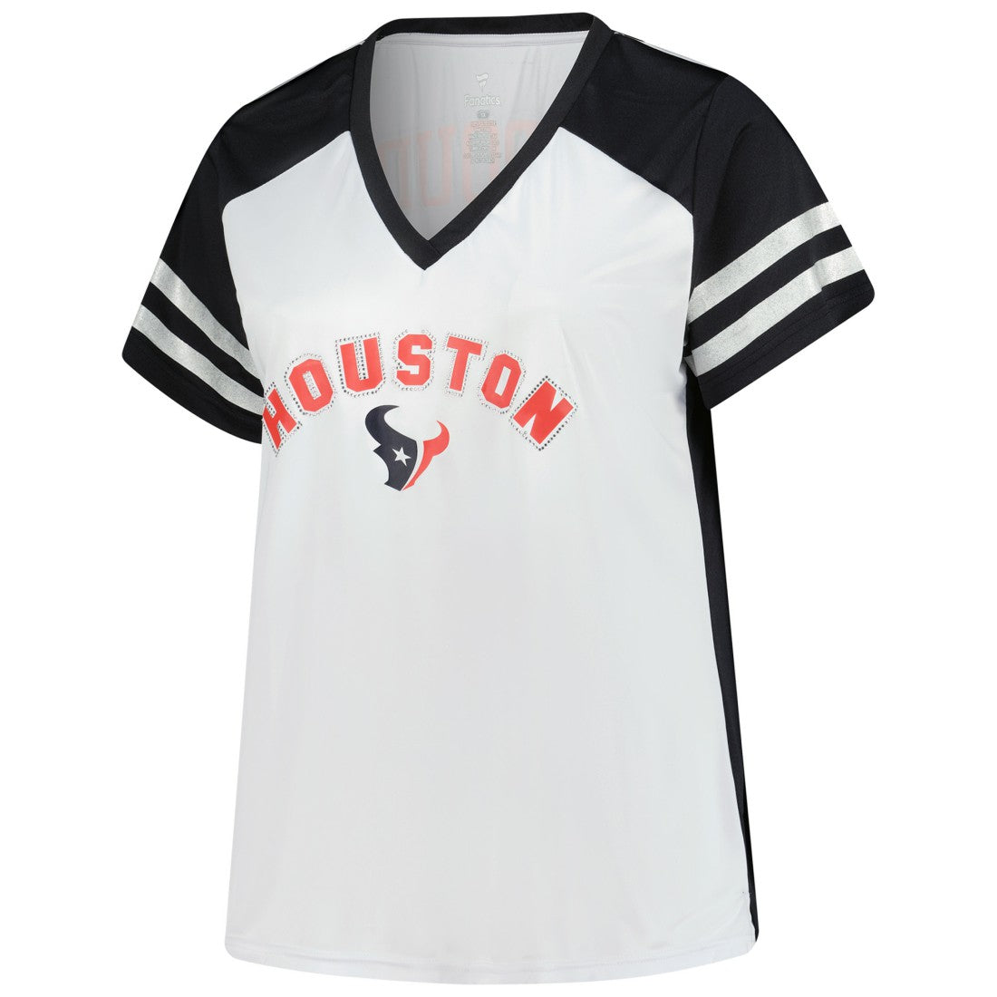 NFL Houston Texans C.J. Stroud  Women's Plus Size Bling V-Neck T-Shirt