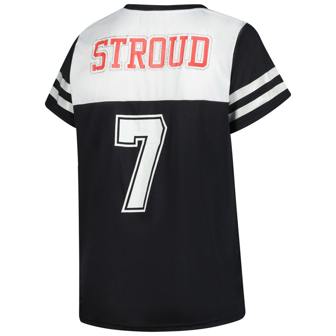 NFL Houston Texans C.J. Stroud  Women's Plus Size Bling V-Neck T-Shirt