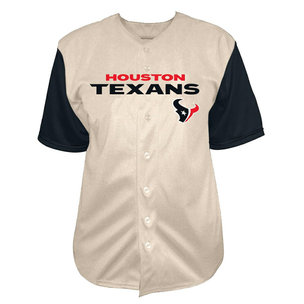 NFL Houston Texans C.J. Stroud  Big & Tall Baseball Button-Up Shirt