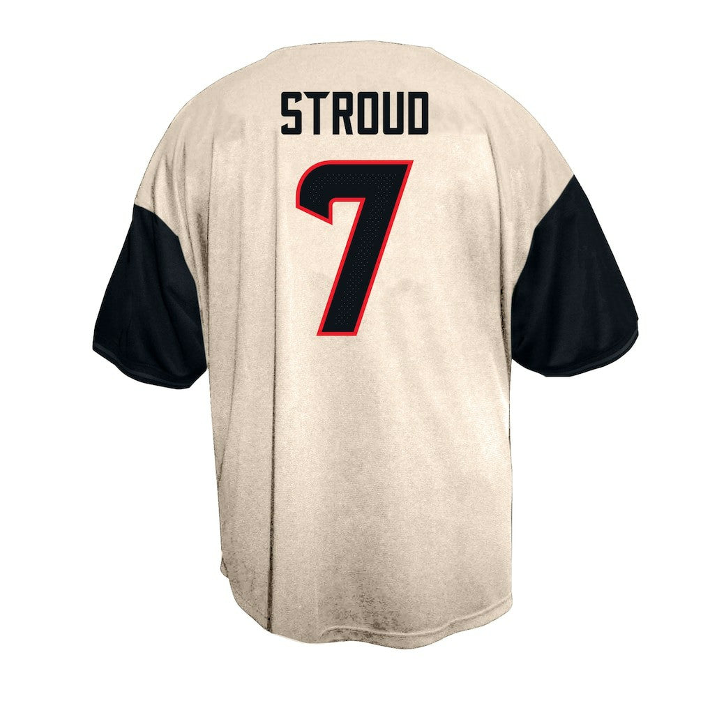 NFL Houston Texans C.J. Stroud  Big & Tall Baseball Button-Up Shirt
