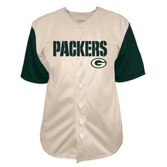 NFL Green Bay Packers Jordan Love  Big & Tall Baseball Button-Up Shirt