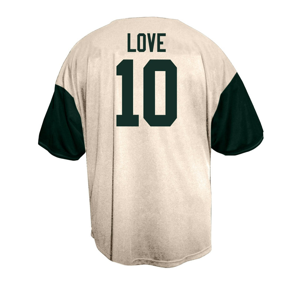NFL Green Bay Packers Jordan Love  Big & Tall Baseball Button-Up Shirt