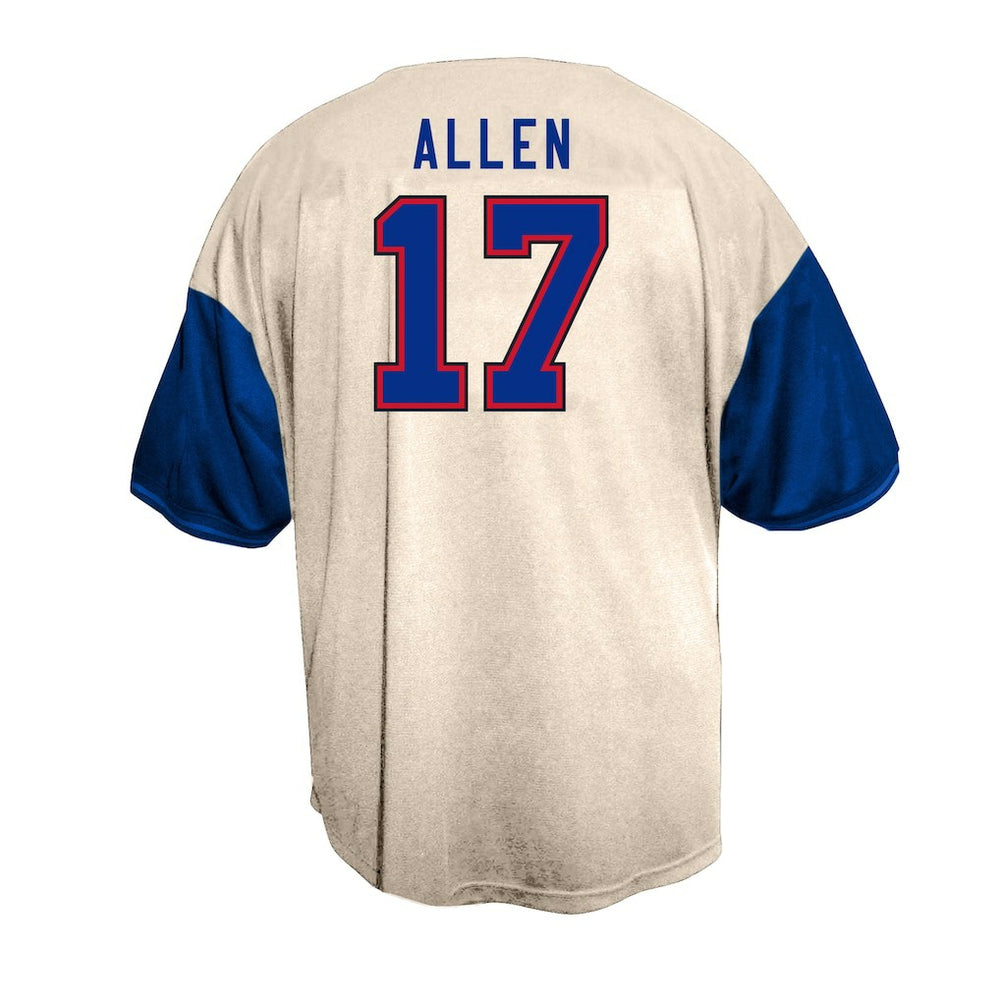 NFL Buffalo Bills Josh Allen  Big & Tall Baseball Button-Up Shirt