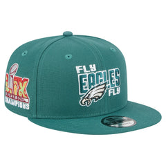 NFL Philadelphia Eagles Super Bowl LIX Champions Side Patch 9FIFTY Snapback Hat
