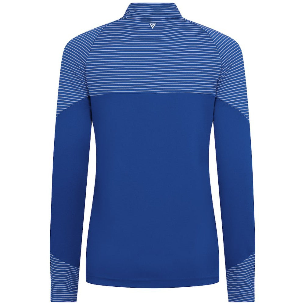 Chicago Cubs Levelwear Women's Classic Stripes Insignia 2.0 Raglan Quarter-Zip Top - Royal