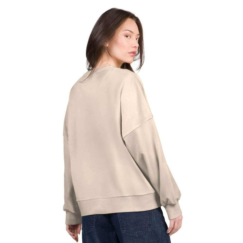 Houston Astros G-III 4Her by Carl Banks Women's Oversized Vet II Sweatshirt - Sand