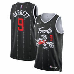 RJ Barrett Toronto Raptors Unisex 2025/26 Swingman Jersey - Black - City Edition | Nike for sale