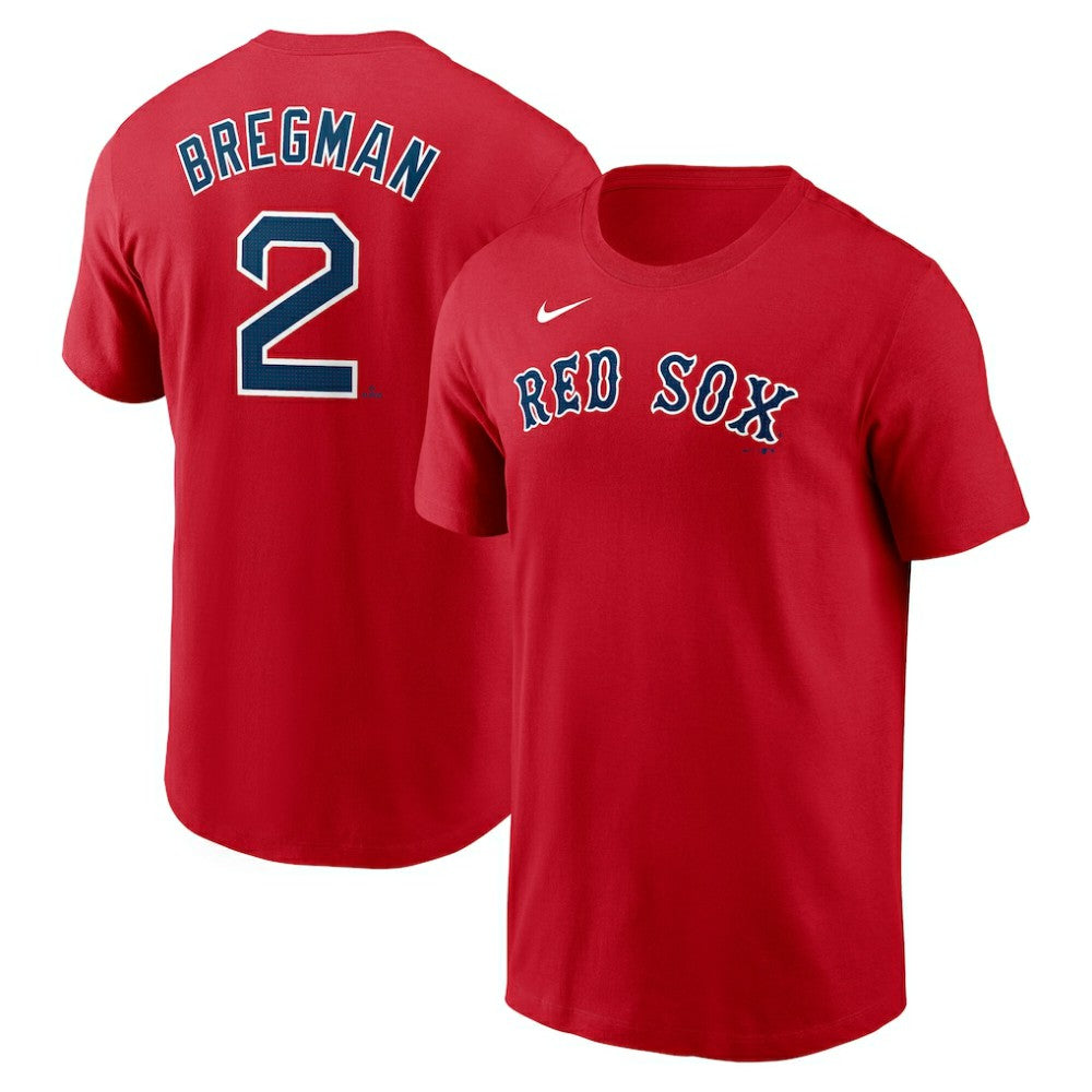 Alex Bregman Boston Red Sox Fuse Name & Number T-Shirt - Red | Nike
