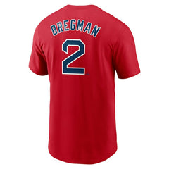 Alex Bregman Boston Red Sox Fuse Name & Number T-Shirt - Red | Nike
