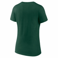 Athletics Women's Logo V-Neck T-Shirt - Green