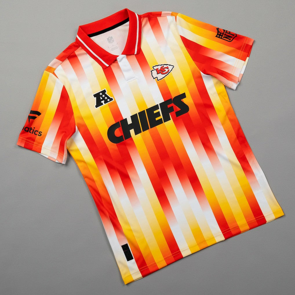 NFL Kansas City Chiefs NFL Football x Football Collared Fan Top