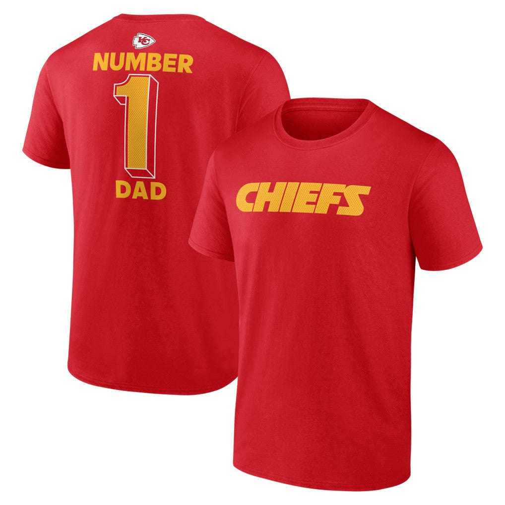 NFL Kansas City Chiefs #1 Dad Jersey T-Shirt