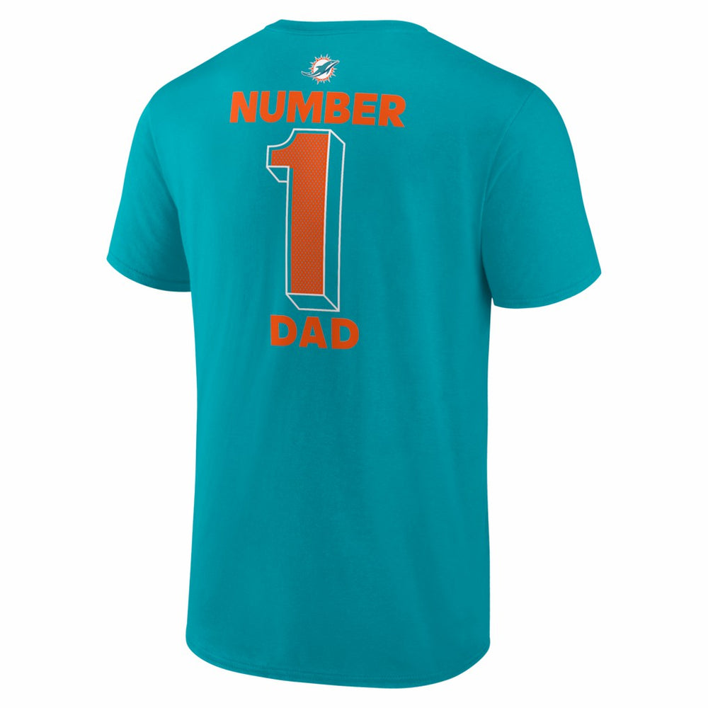 NFL Miami Dolphins #1 Dad Jersey T-Shirt