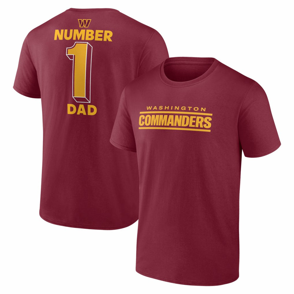NFL Washington Commanders #1 Dad Jersey T-Shirt