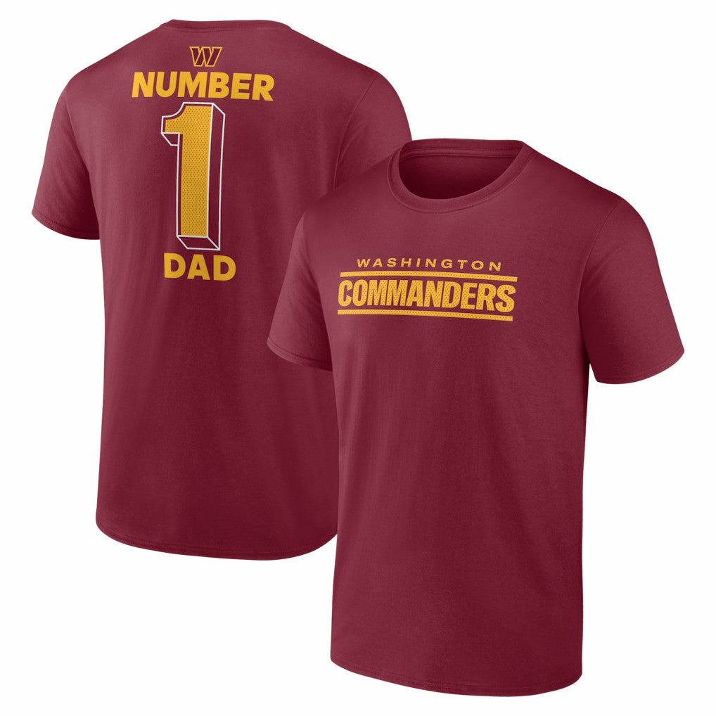 NFL Washington Commanders #1 Dad Jersey T-Shirt
