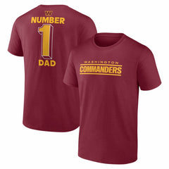 NFL Washington Commanders #1 Dad Jersey T-Shirt