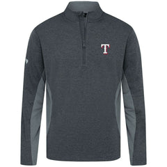 Texas Rangers Levelwear Waffle Insignia 2.0 Quarter-Zip Pullover - Heather Black