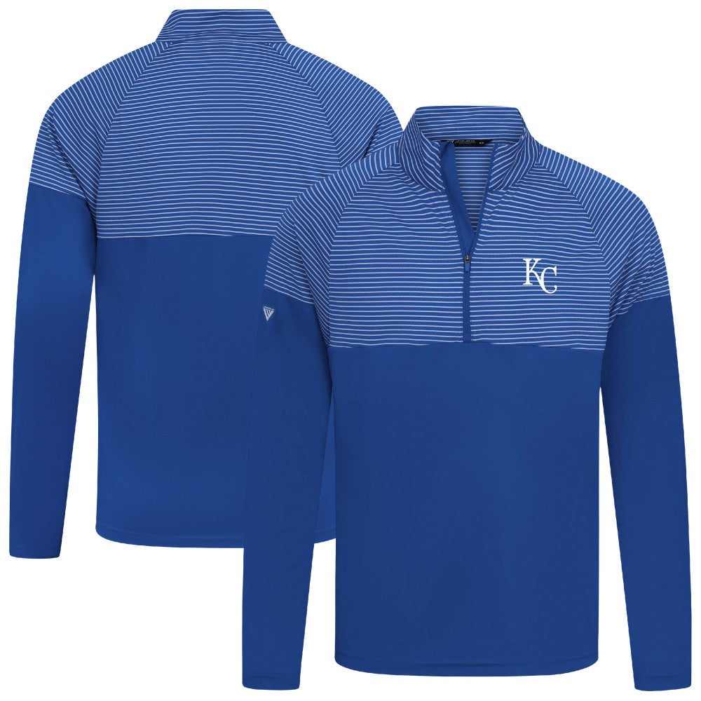 Kansas City Royals Levelwear Classic Stripes Insignia 2.0 Pullover - Royal