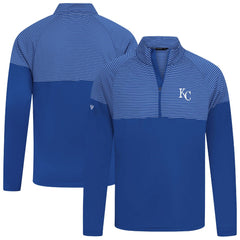 Kansas City Royals Levelwear Classic Stripes Insignia 2.0 Pullover - Royal