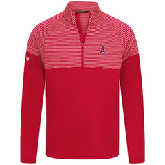 Los Angeles Angels Levelwear Classic Stripes Insignia 2.0 Pullover - Red