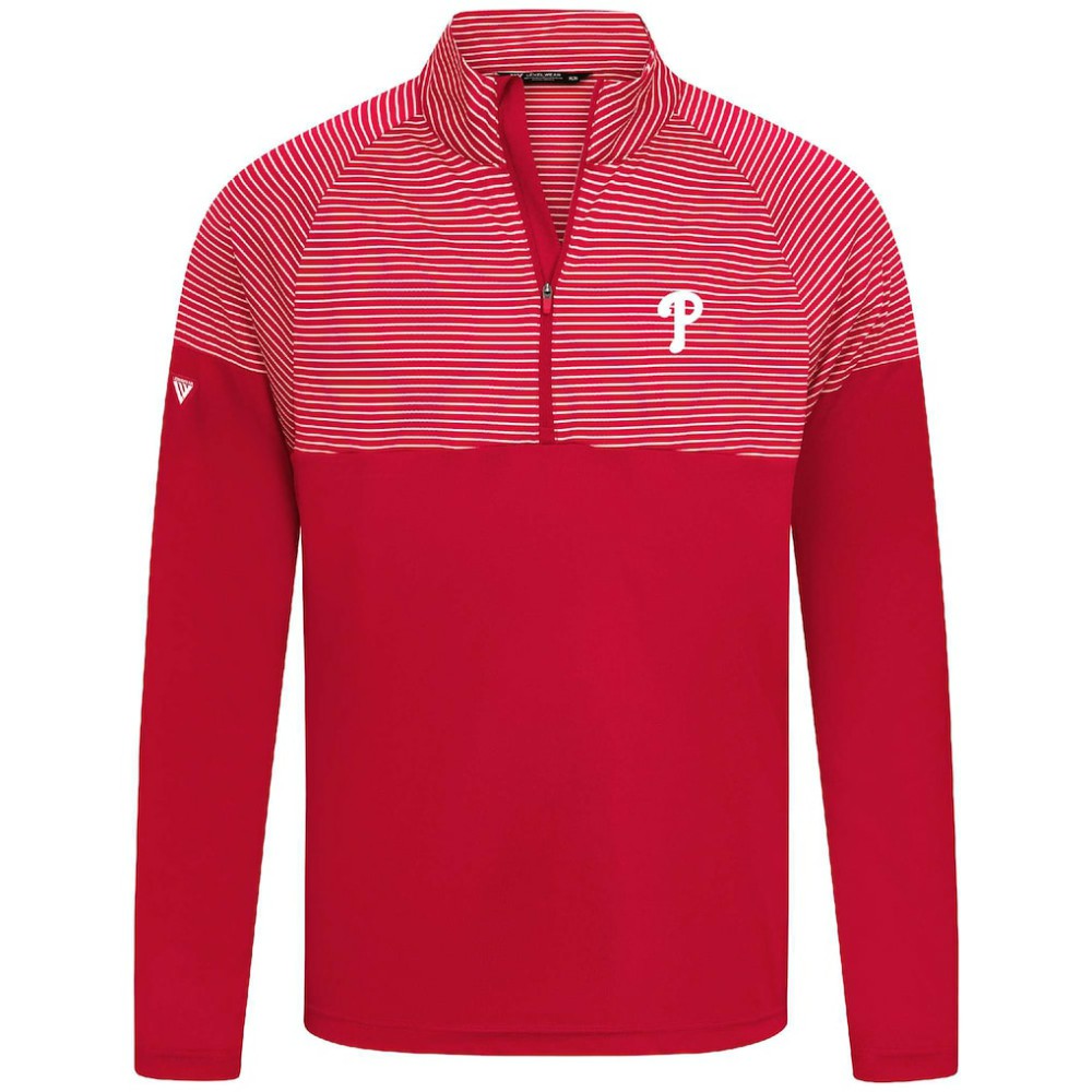 Philadelphia Phillies Levelwear Classic Stripes Insignia 2.0 Pullover - Red