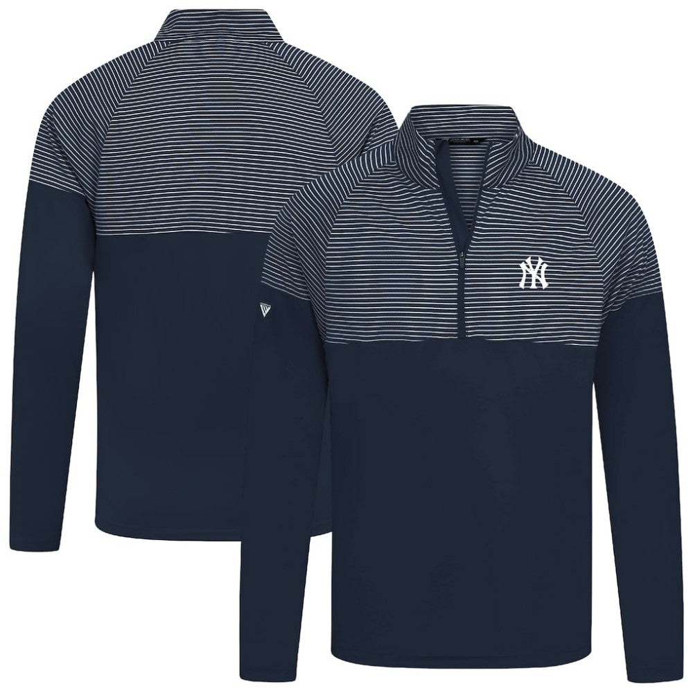 New York Yankees Levelwear Classic Stripes Insignia 2.0 Pullover - Navy
