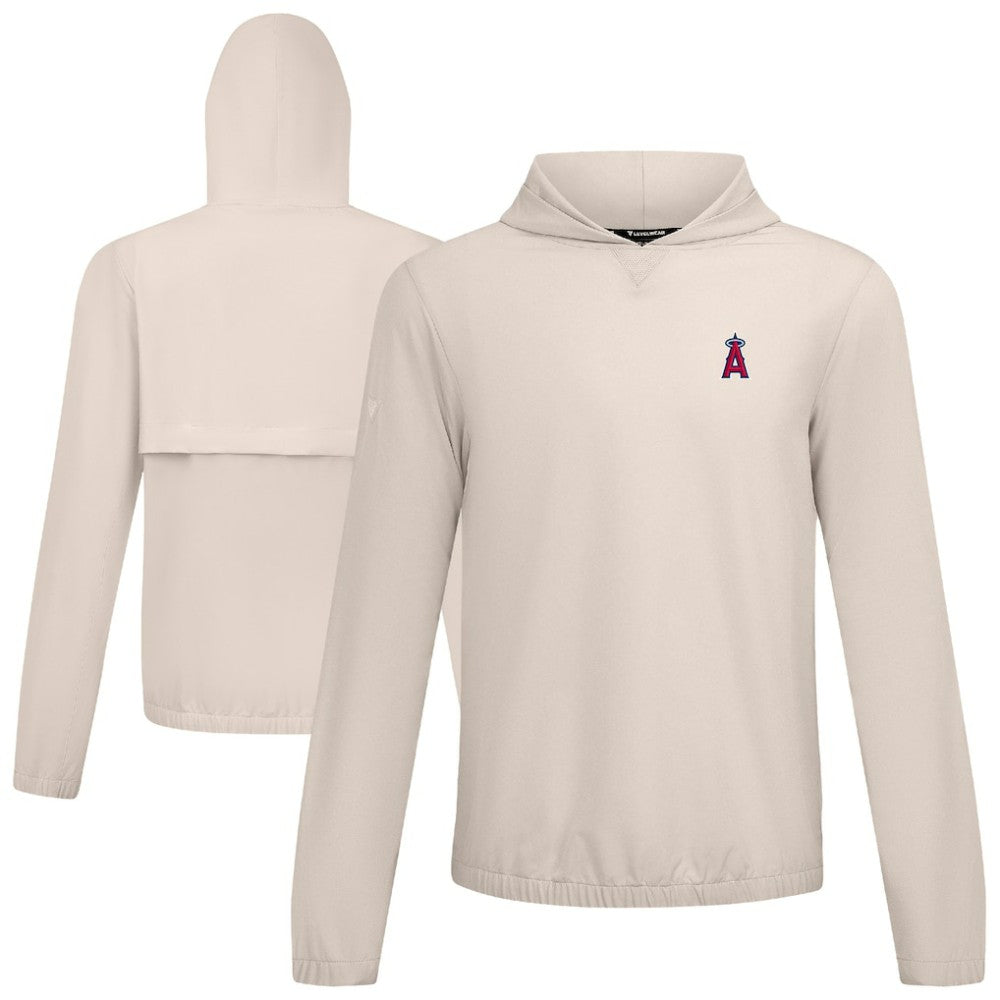 Los Angeles Angels Levelwear Action Insignia 2.0 Pullover Hoodie - Khaki