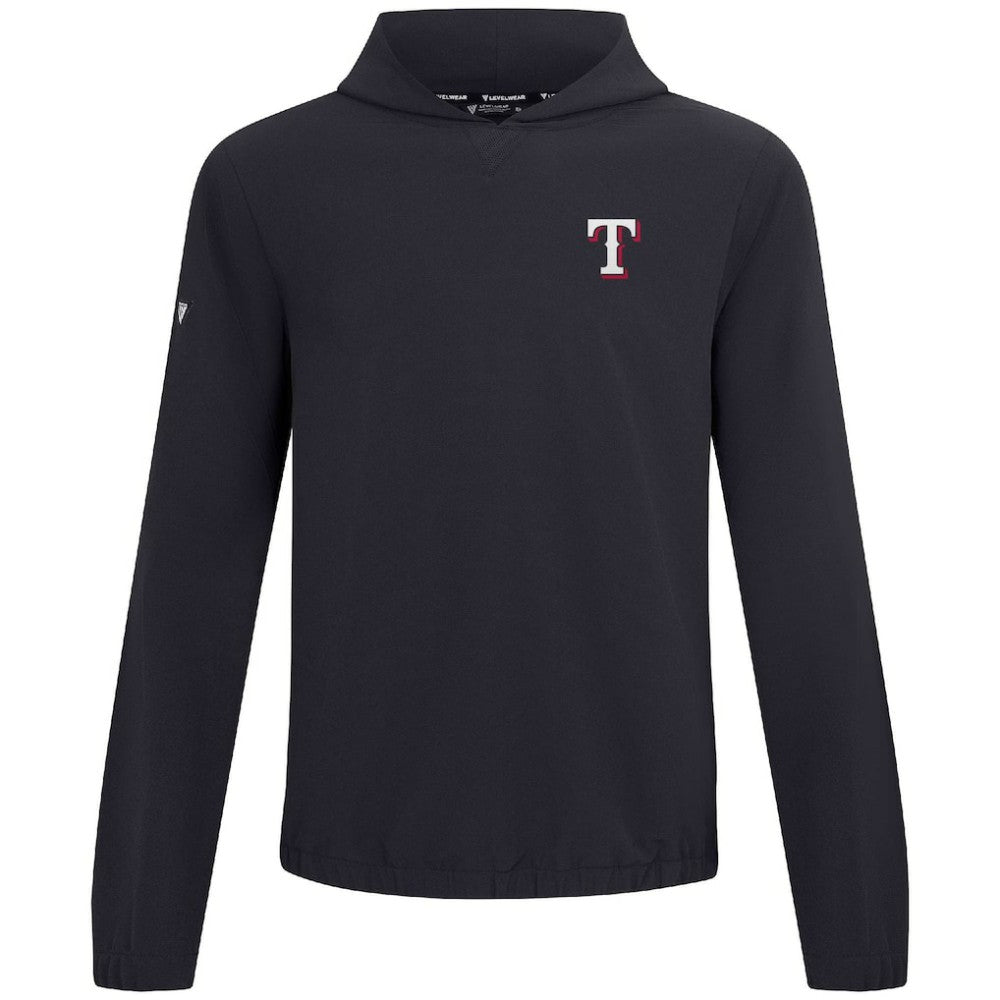 Texas Rangers Levelwear Action Insignia 2.0 Pullover Hoodie - Black