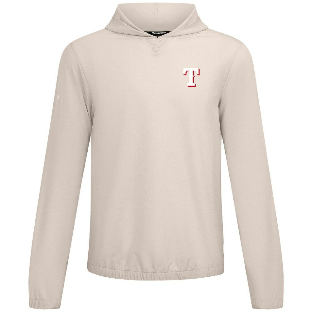 Texas Rangers Levelwear Action Insignia 2.0 Pullover Hoodie - Khaki