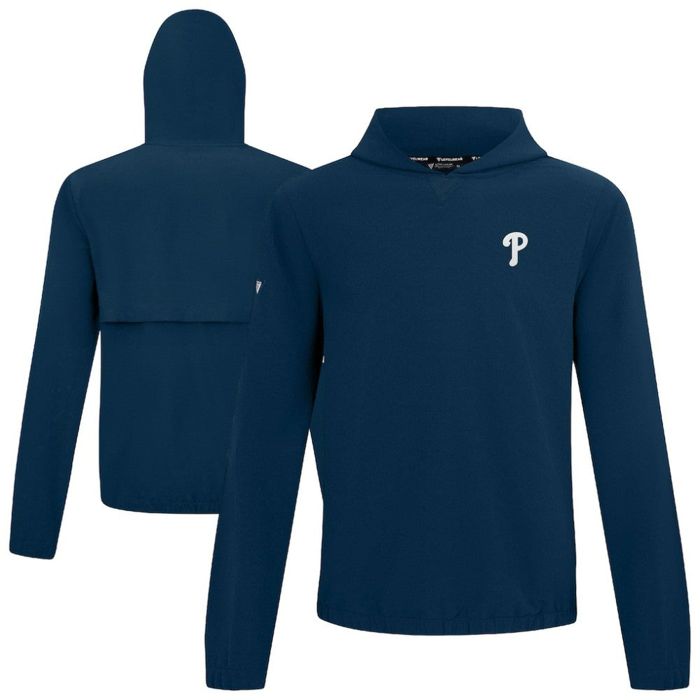 Philadelphia Phillies Levelwear Action Insignia 2.0 Pullover Hoodie - Navy